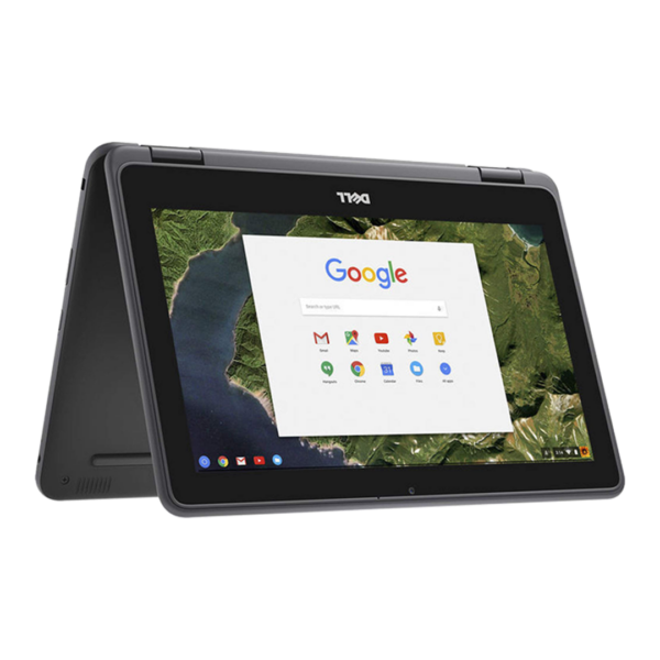 Dell 3189 Chromebook 360 Touch Screen|4GB|16GB SSD Combo Offer: Laptop Pouch, Charger, Wireless mouse, Mouse pad, and Headset - Image 2